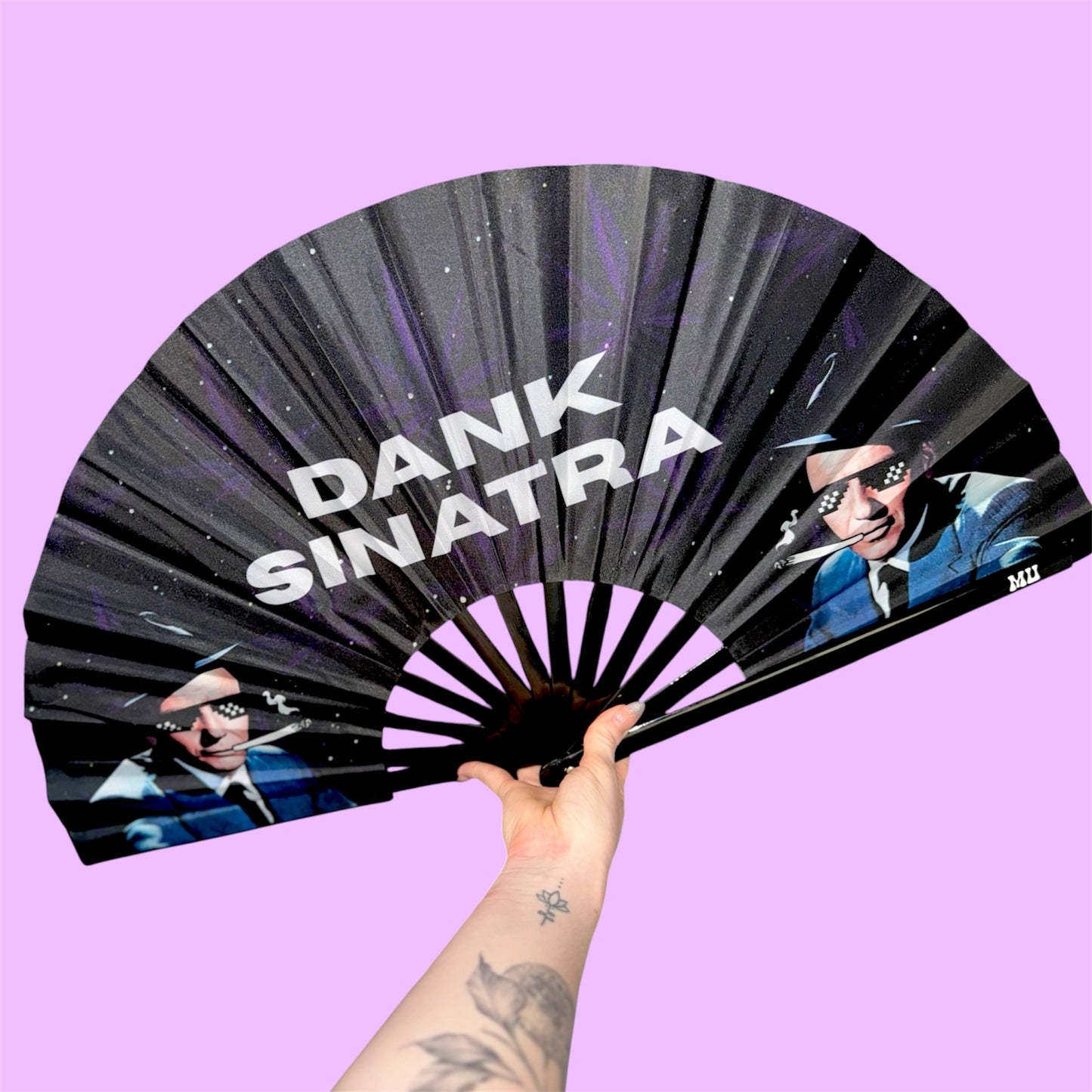 Dank Sinatra Rave Clack Fan | Double Sided