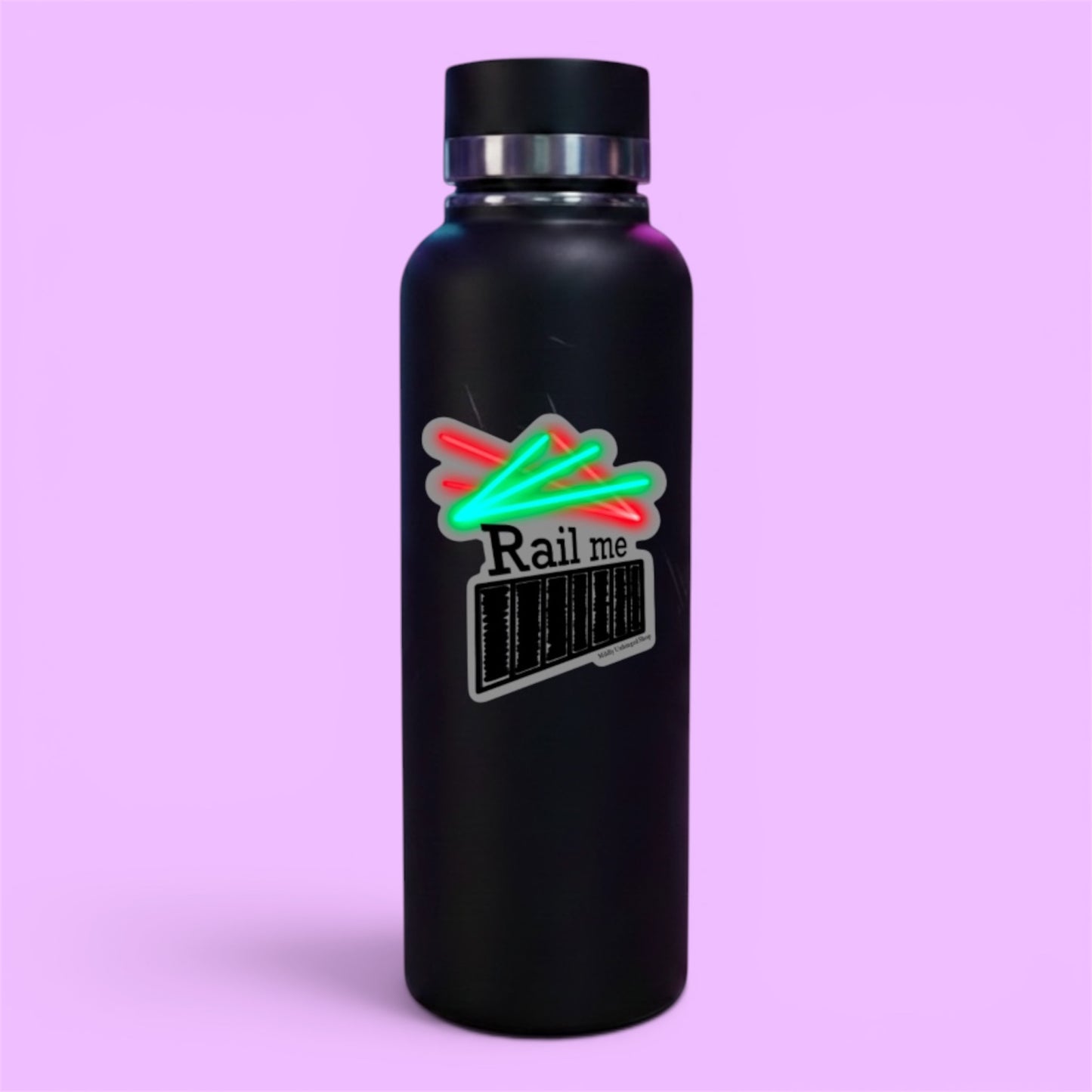 Rail Me Pun Rave Sticker | Transparent Vinyl