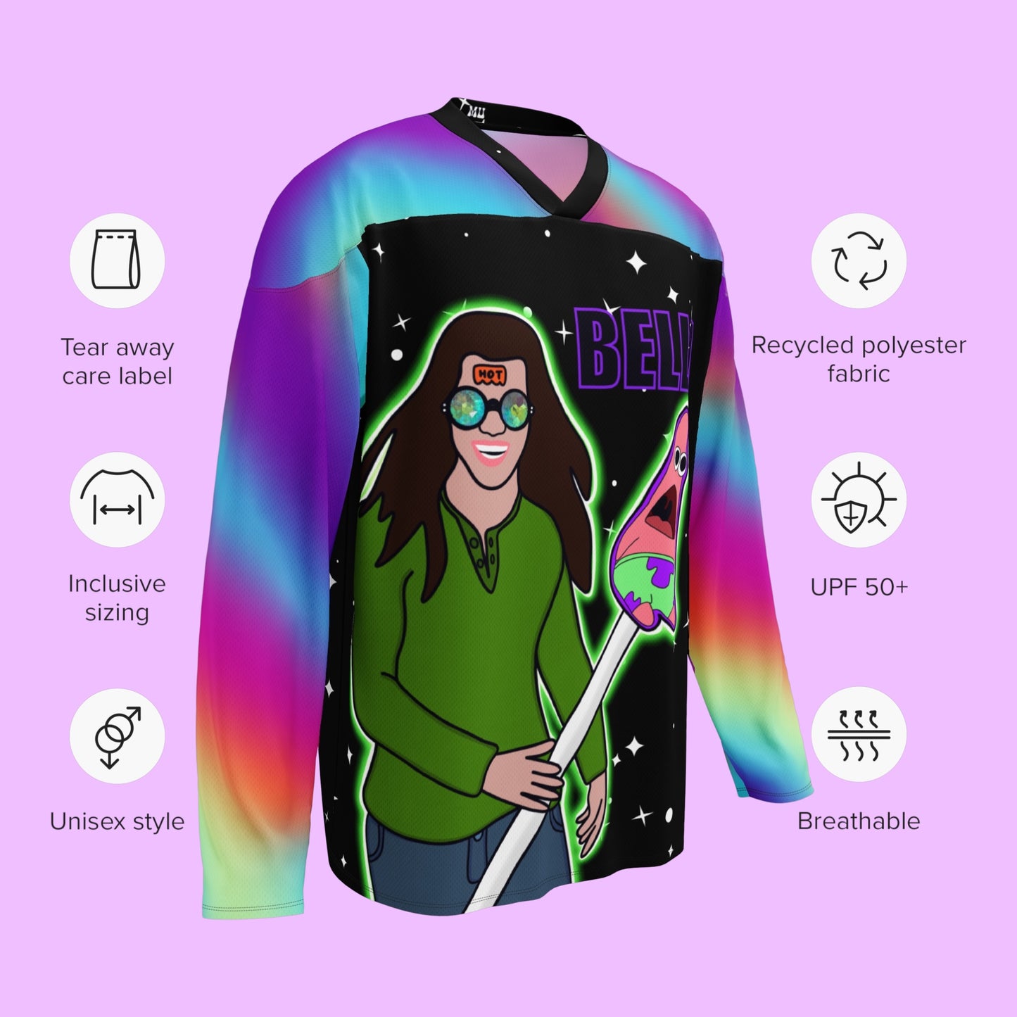 Where Have You Been Raving Loca Rave Hockey Jersey