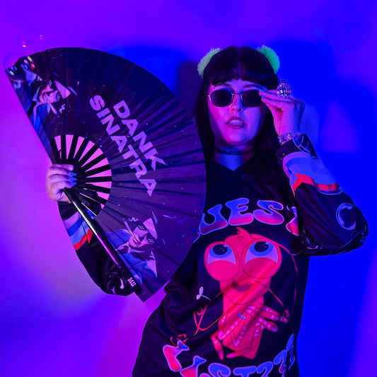 Dank Sinatra Rave Clack Fan model shot