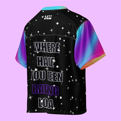 Where Have You Been Raving Loca Jacob Rave Boxy football jersey