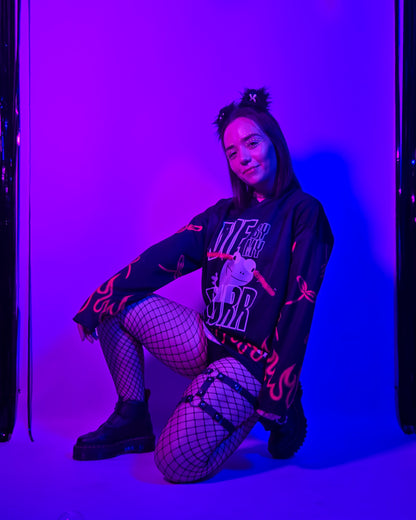 Die By My PLURR Rave Jersey model shot 