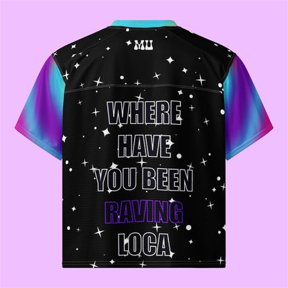 Where Have You Been Raving Loca Jacob Rave Boxy football jersey