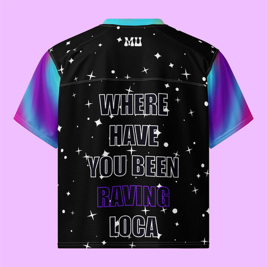 Where Have You Been Raving Loca Jacob Rave Boxy football jersey