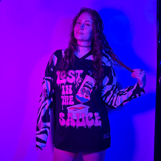 Lost In The Sauce Rave Jersey model shot front